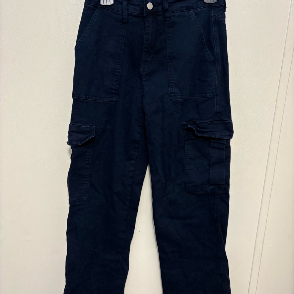 Womens Navy Cargo Pants